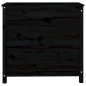 vidaXL Jardinera madera maciza de pino negro 82,5x40x78 cm vidaXL Jardinera madera maciza de pino negro 82,5x40x78 cm