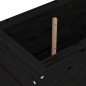 vidaXL Jardinera madera maciza de pino negro 82,5x40x78 cm vidaXL Jardinera madera maciza de pino negro 82,5x40x78 cm