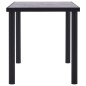 vidaXL Mesa de comedor de MDF negro y gris hormigón 140x70x75 cm vidaXL Mesa de comedor de MDF negro y gris hormigón 140x70x75 cm