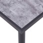 vidaXL Mesa de comedor de MDF negro y gris hormigón 140x70x75 cm vidaXL Mesa de comedor de MDF negro y gris hormigón 140x70x75 cm