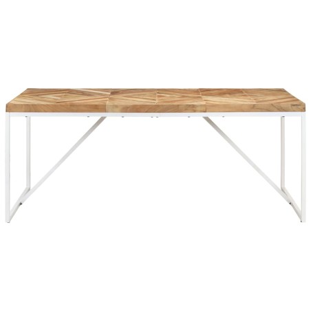 vidaXL Mesa de comedor de madera maciza de acacia y mango 180x90x76 cm