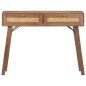 vidaXL Mesa consola de madera maciza de mango 100x35x76 cm