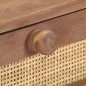 vidaXL Mesa consola de madera maciza de mango 100x35x76 cm