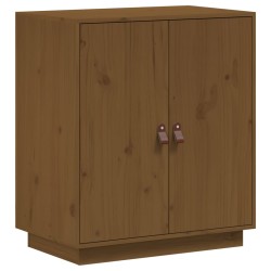vidaXL Aparador de madera maciza de pino marrón miel 65,5x40x75 cm