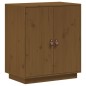 vidaXL Aparador de madera maciza de pino marrón miel 65,5x40x75 cm vidaXL Aparador de madera maciza de pino marrón miel 65,5x40x75 cm