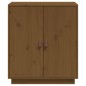 vidaXL Aparador de madera maciza de pino marrón miel 65,5x40x75 cm vidaXL Aparador de madera maciza de pino marrón miel 65,5x40x75 cm