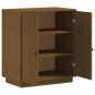 vidaXL Aparador de madera maciza de pino marrón miel 65,5x40x75 cm vidaXL Aparador de madera maciza de pino marrón miel 65,5x40x75 cm