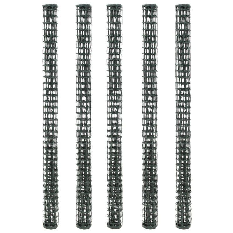 vidaXL Malla para valla de jardín HDPE 5 unidades 1x1,2 m verde vidaXL Malla para valla de jardín HDPE 5 unidades 1x1,2 m verde