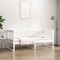 vidaXL Sofá cama madera maciza de pino blanco 75x190 cm vidaXL Sofá cama madera maciza de pino blanco 75x190 cm