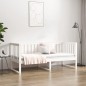 vidaXL Sofá cama madera maciza de pino blanco 75x190 cm vidaXL Sofá cama madera maciza de pino blanco 75x190 cm