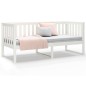 vidaXL Sofá cama madera maciza de pino blanco 75x190 cm vidaXL Sofá cama madera maciza de pino blanco 75x190 cm