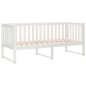 vidaXL Sofá cama madera maciza de pino blanco 75x190 cm vidaXL Sofá cama madera maciza de pino blanco 75x190 cm