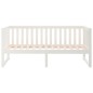 vidaXL Sofá cama madera maciza de pino blanco 75x190 cm vidaXL Sofá cama madera maciza de pino blanco 75x190 cm