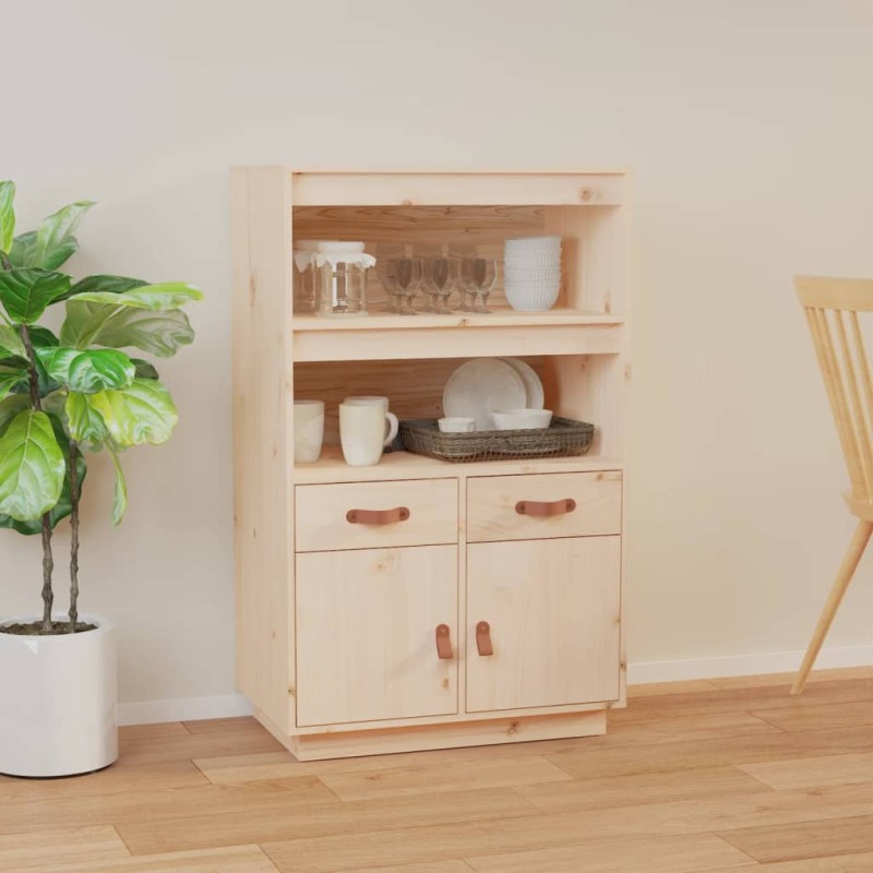 vidaXL Aparador de madera maciza de pino 67x40x108,5 cm vidaXL Aparador de madera maciza de pino 67x40x108,5 cm