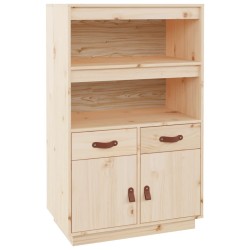 vidaXL Aparador de madera maciza de pino 67x40x108,5 cm