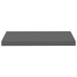 vidaXL Estante flotante de pared MDF gris brillo 60x23,5x3,8 cm vidaXL Estante flotante de pared MDF gris brillo 60x23,5x3,8 cm