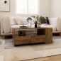 vidaXL Mesa de centro madera de ingeniería roble ahumado 102x55x42 cm vidaXL Mesa de centro madera de ingeniería roble ahumado 102x55x42 cm