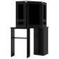 vidaXL Tocador de esquina con LED negro 111x54x141,5 cm vidaXL Tocador de esquina con LED negro 111x54x141,5 cm