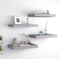 vidaXL Estantes flotantes de pared 4 uds gris MDF 40x23x3,8 cm vidaXL Estantes flotantes de pared 4 uds gris MDF 40x23x3,8 cm