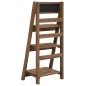 vidaXL Soporte para plantas de 3 niveles y pizarra madera maciza abeto vidaXL Soporte para plantas de 3 niveles y pizarra madera maciza abeto