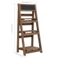 vidaXL Soporte para plantas de 3 niveles y pizarra madera maciza abeto vidaXL Soporte para plantas de 3 niveles y pizarra madera maciza abeto