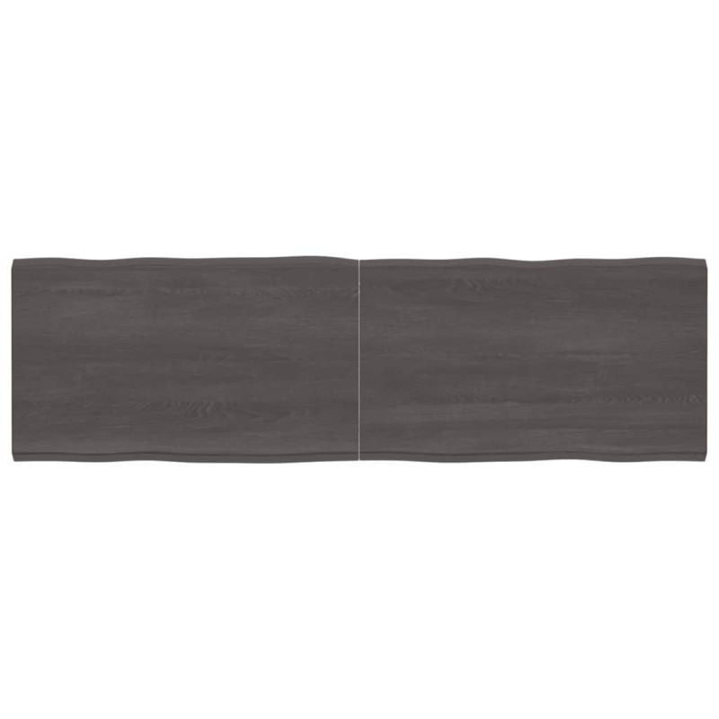 vidaXL Tablero mesa madera tratada borde vivo marrón 200x60x(2-4) cm vidaXL Tablero mesa madera tratada borde vivo marrón 200x60x(2-4) cm
