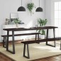 vidaXL Tablero mesa madera tratada borde vivo marrón 200x60x(2-4) cm vidaXL Tablero mesa madera tratada borde vivo marrón 200x60x(2-4) cm