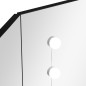 vidaXL Tocador de esquina con LED negro 111x54x141,5 cm vidaXL Tocador de esquina con LED negro 111x54x141,5 cm