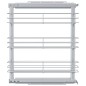 vidaXL Cesta de cocina extraíble 3 niveles plateada 47x15,5x55,5 cm vidaXL Cesta de cocina extraíble 3 niveles plateada 47x15,5x55,5 cm