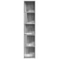 vidaXL Mueble esquina madera contrachapada gris Sonoma 33x33x164,5cm