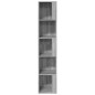 vidaXL Mueble esquina madera contrachapada gris Sonoma 33x33x164,5cm