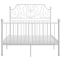 vidaXL Estructura de cama de metal blanco 120x200 cm vidaXL Estructura de cama de metal blanco 120x200 cm