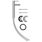 vidaXL Lavabo grifo tapón pulsador cristal templado marrón vidaXL Lavabo grifo tapón pulsador cristal templado marrón