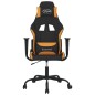 vidaXL Silla gaming tela negro y naranja vidaXL Silla gaming tela negro y naranja