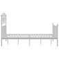 vidaXL Estructura de cama de metal blanco 120x200 cm vidaXL Estructura de cama de metal blanco 120x200 cm