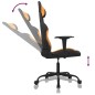 vidaXL Silla gaming tela negro y naranja vidaXL Silla gaming tela negro y naranja
