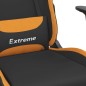 vidaXL Silla gaming tela negro y naranja vidaXL Silla gaming tela negro y naranja