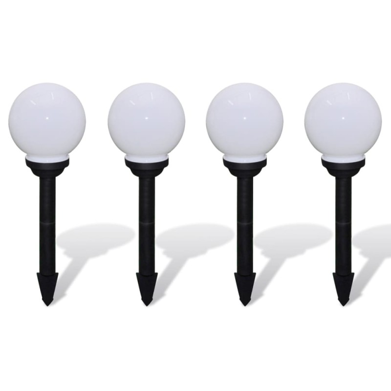 vidaXL Lámparas de camino de jardín 4 uds LED 15 cm con pincho vidaXL Lámparas de camino de jardín 4 uds LED 15 cm con pincho
