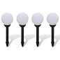 vidaXL Lámparas de camino de jardín 4 uds LED 15 cm con pincho vidaXL Lámparas de camino de jardín 4 uds LED 15 cm con pincho