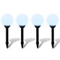 vidaXL Lámparas de camino de jardín 4 uds LED 15 cm con pincho vidaXL Lámparas de camino de jardín 4 uds LED 15 cm con pincho