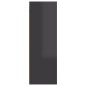 vidaXL Mueble de TV madera contrachapada gris brillante 30,5x30x90 cm vidaXL Mueble de TV madera contrachapada gris brillante 30,5x30x90 cm