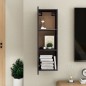 vidaXL Mueble de TV madera contrachapada gris brillante 30,5x30x90 cm vidaXL Mueble de TV madera contrachapada gris brillante 30,5x30x90 cm