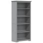 vidaXL Librería BODO 5 estantes madera maciza pino gris 80x38x180 cm vidaXL Librería BODO 5 estantes madera maciza pino gris 80x38x180 cm