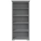 vidaXL Librería BODO 5 estantes madera maciza pino gris 80x38x180 cm vidaXL Librería BODO 5 estantes madera maciza pino gris 80x38x180 cm