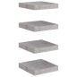 vidaXL Estante flotante pared 4 uds MDF gris hormigón 23x23,5x3,8 cm vidaXL Estante flotante pared 4 uds MDF gris hormigón 23x23,5x3,8 cm