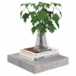 vidaXL Estante flotante pared 4 uds MDF gris hormigón 23x23,5x3,8 cm vidaXL Estante flotante pared 4 uds MDF gris hormigón 23x23,5x3,8 cm