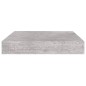 vidaXL Estante flotante pared 4 uds MDF gris hormigón 23x23,5x3,8 cm vidaXL Estante flotante pared 4 uds MDF gris hormigón 23x23,5x3,8 cm