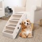 vidaXL Escalera plegable para perros crema 62x40x49,5 cm vidaXL Escalera plegable para perros crema 62x40x49,5 cm