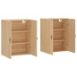 vidaXL Armario de pared 2 unidades roble Sonoma 69,5x34x90 cm