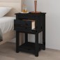 vidaXL Mesitas de noche 2 uds madera maciza de pino negro 40x35x61,5cm vidaXL Mesitas de noche 2 uds madera maciza de pino negro 40x35x61,5cm
